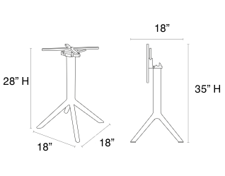 Sky Folding Legs