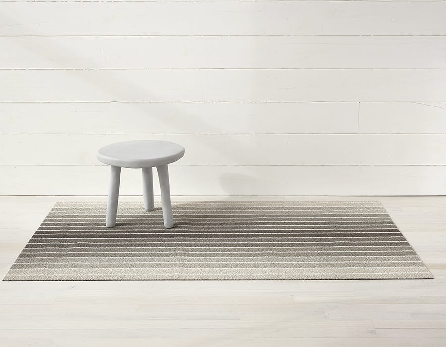 Block Stripe Shag Mats