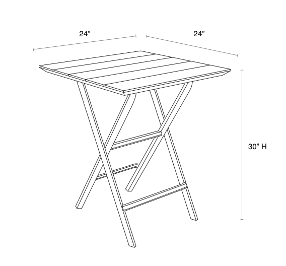 Helen Folding Table 60