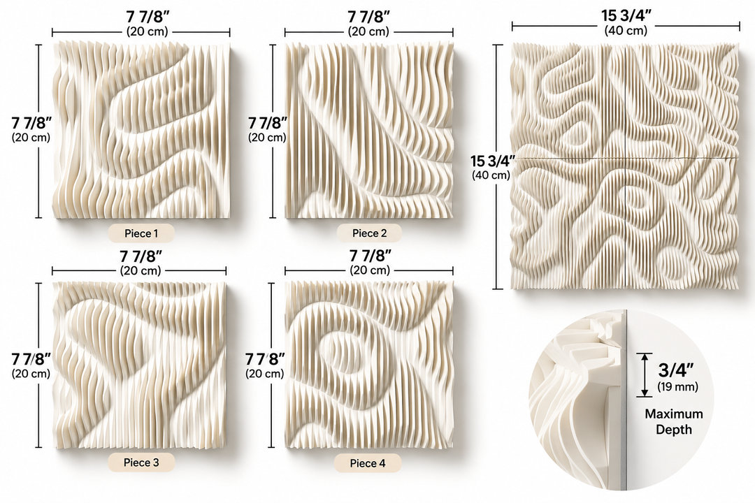 Contour No. 01 — Sculptural 3D Wall Art