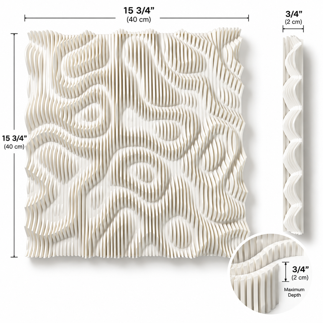 Contour No. 01 — Sculptural 3D Wall Art